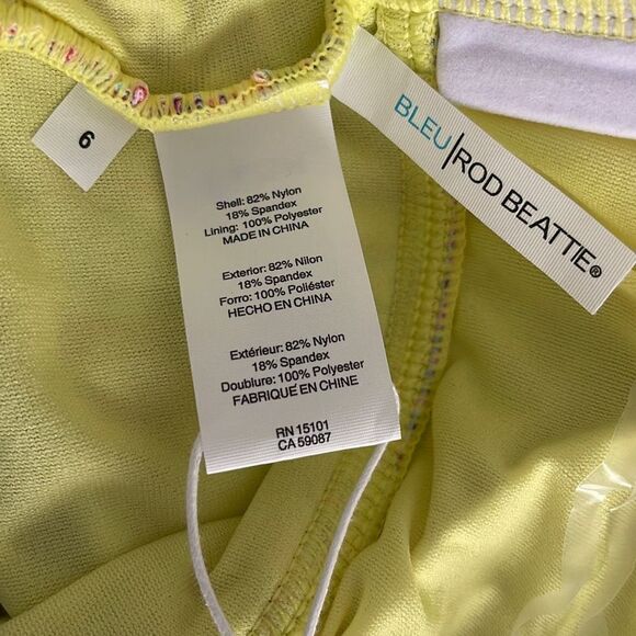 Bleu Rod Beattie Womens Paisley One Piece Swimsuit Swimwear Multicolor‎ Size 6 - Picture 6 of 6